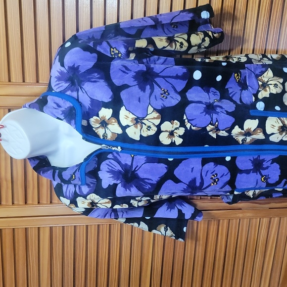 Vesselam Home Robe Coverup Zipper Dress Petite Small Xsmall - Picture 2 of 8